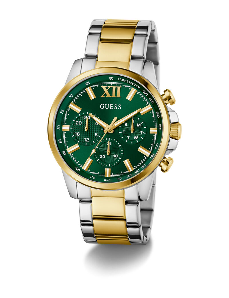 Mens 2-Tone Multi-function Watch