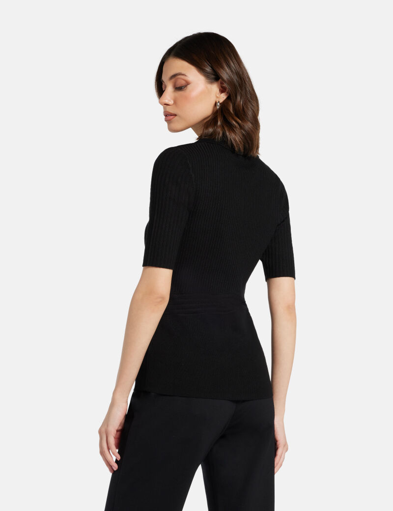Flora cut-out sweater polo
