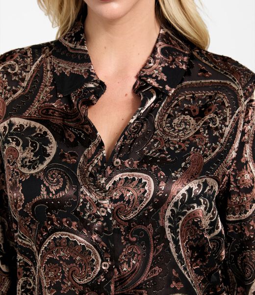 Oversized paisley shirt