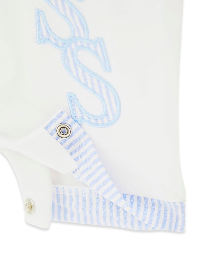 STR JERSEY SHORTIE W/SEERSUCKE