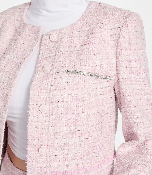 Wool-blend tweed jacket