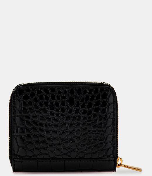 Laurel Croc Print Mini Wallet