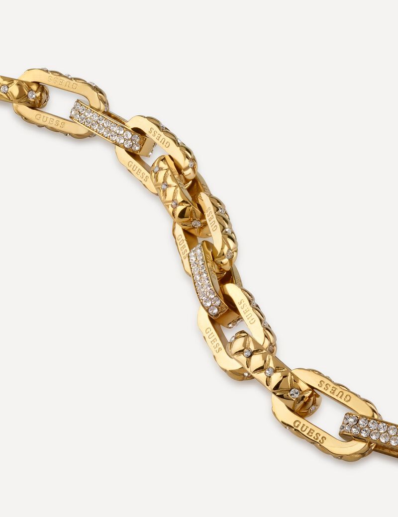 Matelasse Pave Link Chain Nk