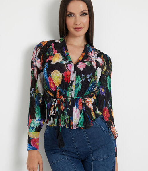 Pleated blouse