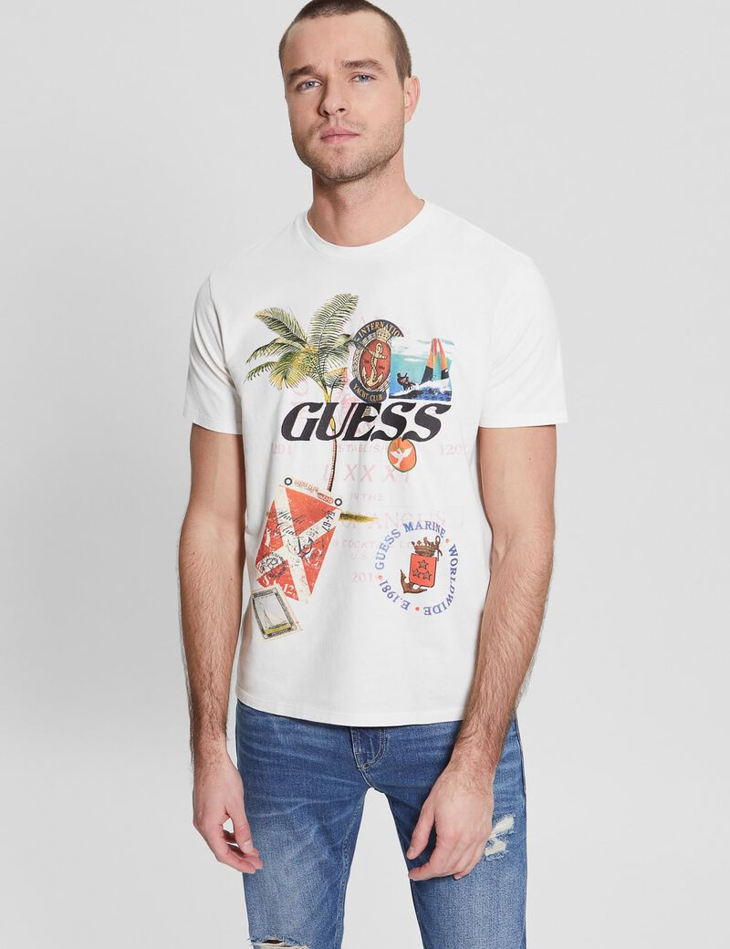 Collage print t-shirt