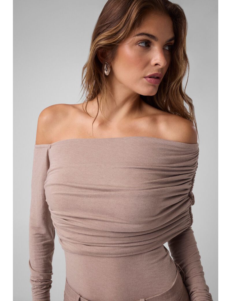 guess leonie asymetric drapery body