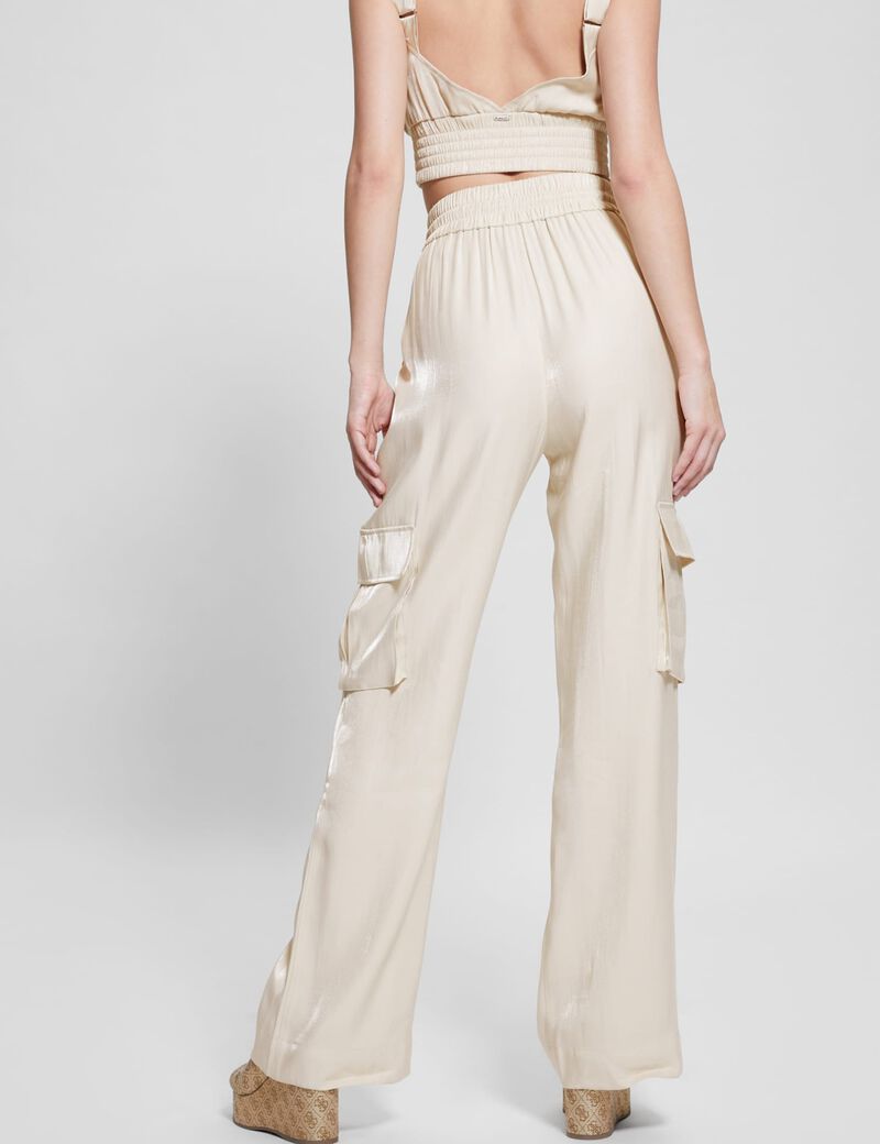 Satin Cargo Pant