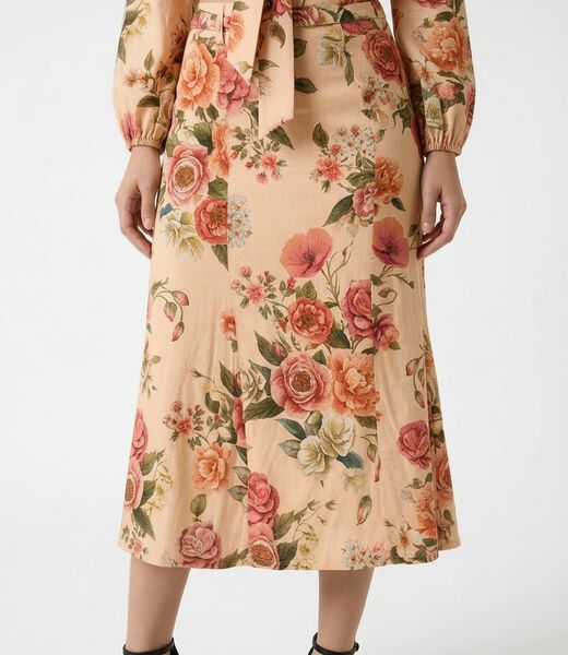 Ryan linen midi skirt
