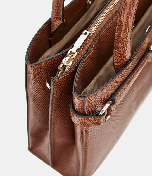 Arlena python-print handbag