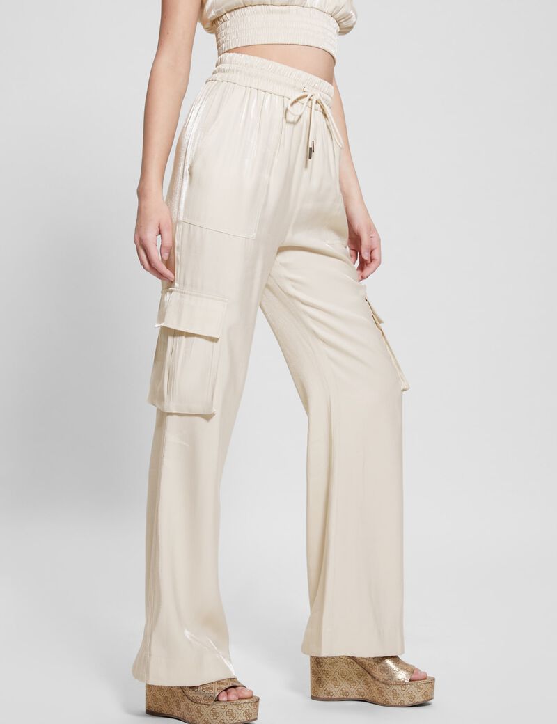 Satin Cargo Pant
