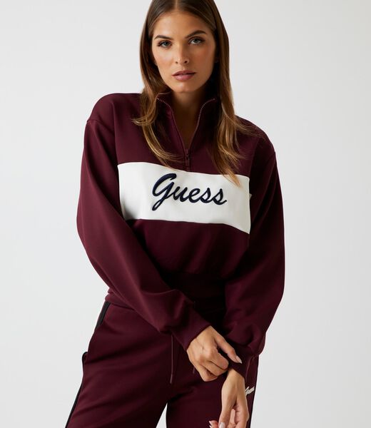 Logo half-zip sweatshirt