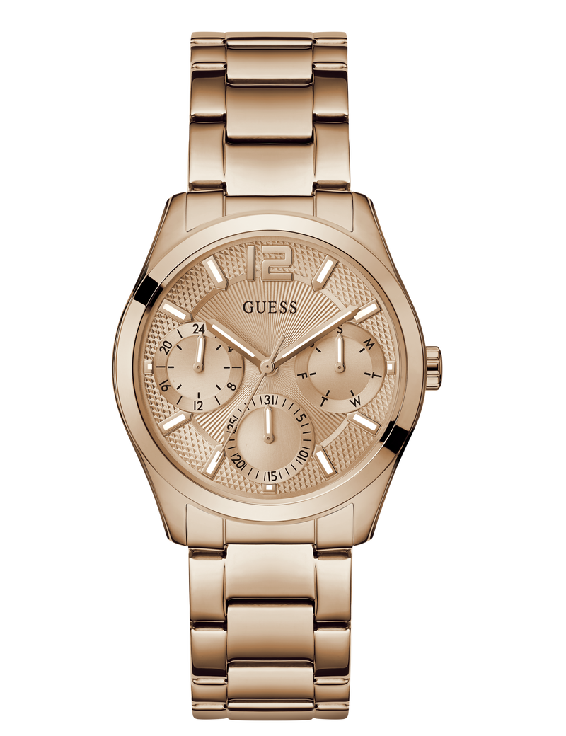 Ladies Rose Gold Tone Multi-function Watch