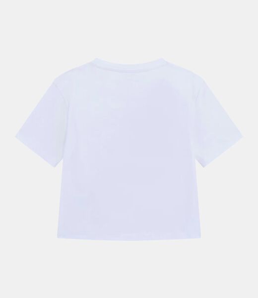 Triangle logo sequins t-shirt