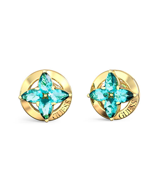 8mm crystal flowers studs
