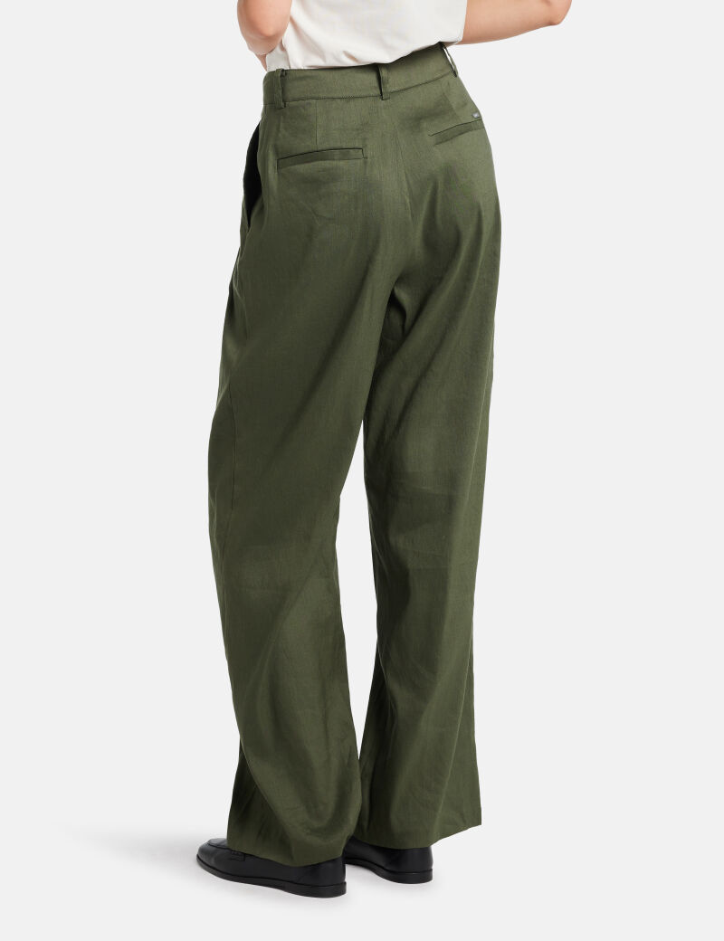 guess jemma linen wide leg pant