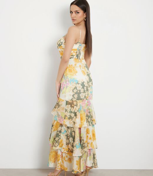 Floral print long dress