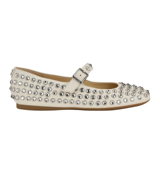 Embellished Mary Jane Ballet Flats