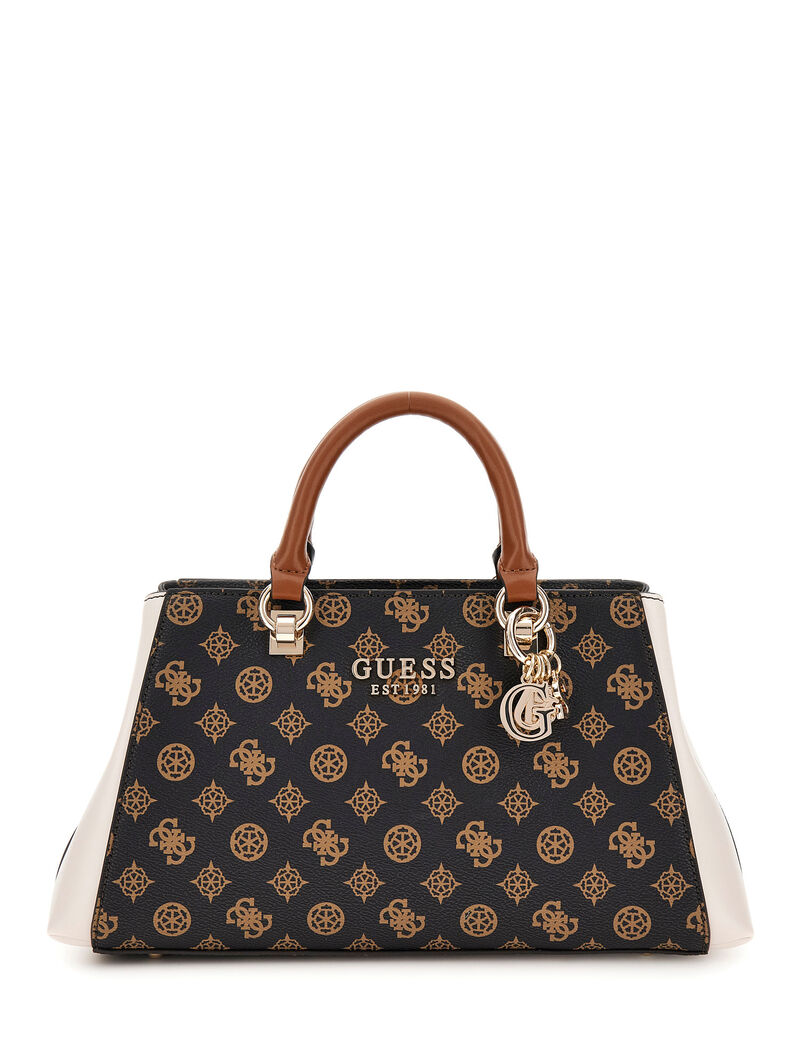 Shop GUESS Evelune Girlfriend Satchel Brown GUESS KSA Shop GUESS Evelune Girlfriend Satchel Brown GUESS KSA