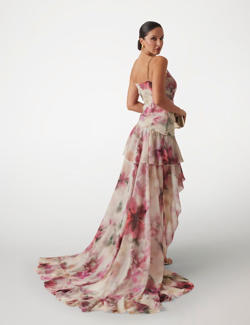 Marciano floral-print long dress