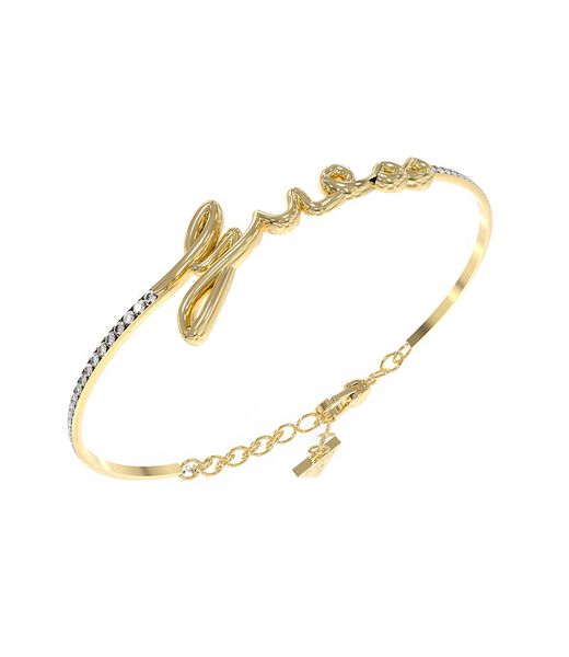 Guess Logo Script Pave Bangle