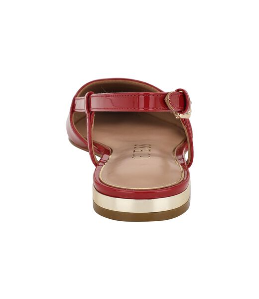 Leather slingback ballet flats