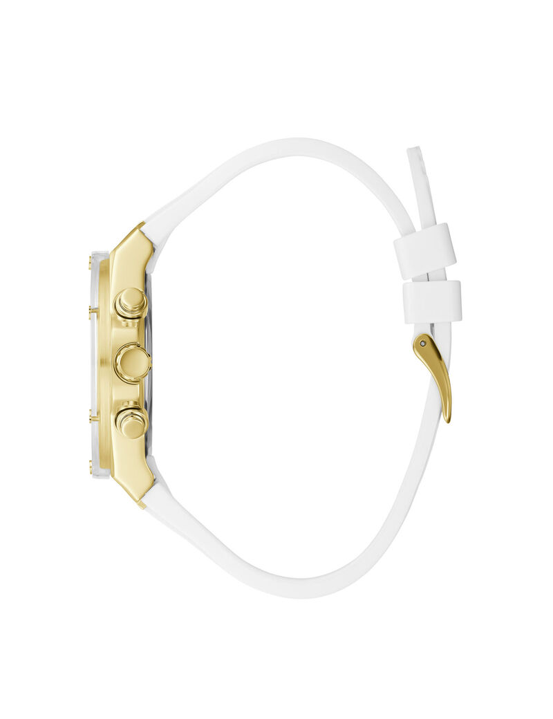 White And Gold-Tone Multifunction Watch