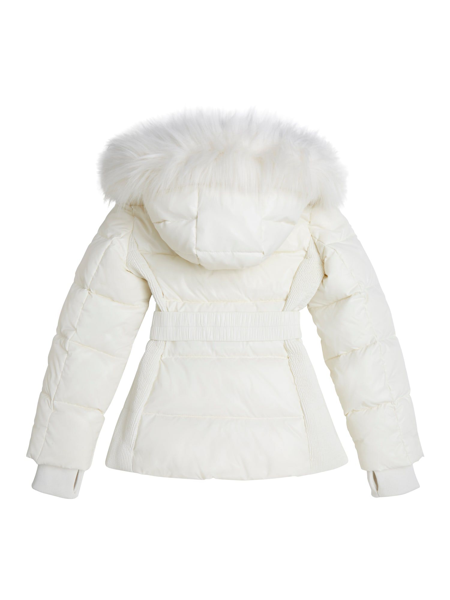 Shop GUESS Online Faux Fur Hoodie Puffer