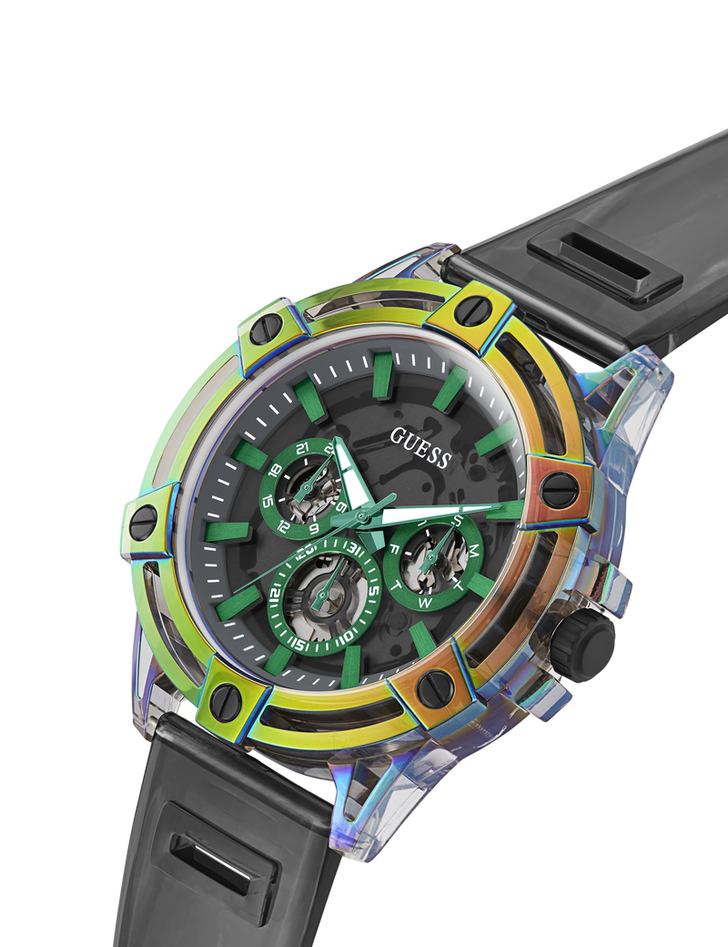 Mens Black Multi-function Watch