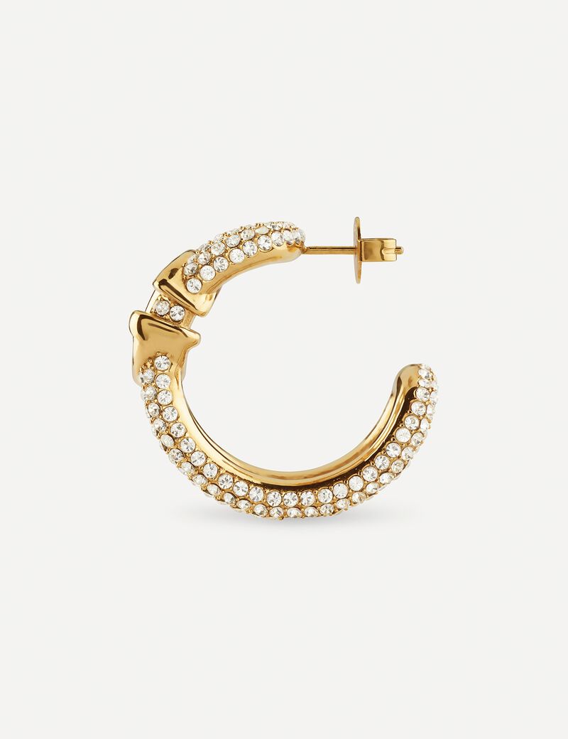 28mm G Logo Crystals Maxi Hoop
