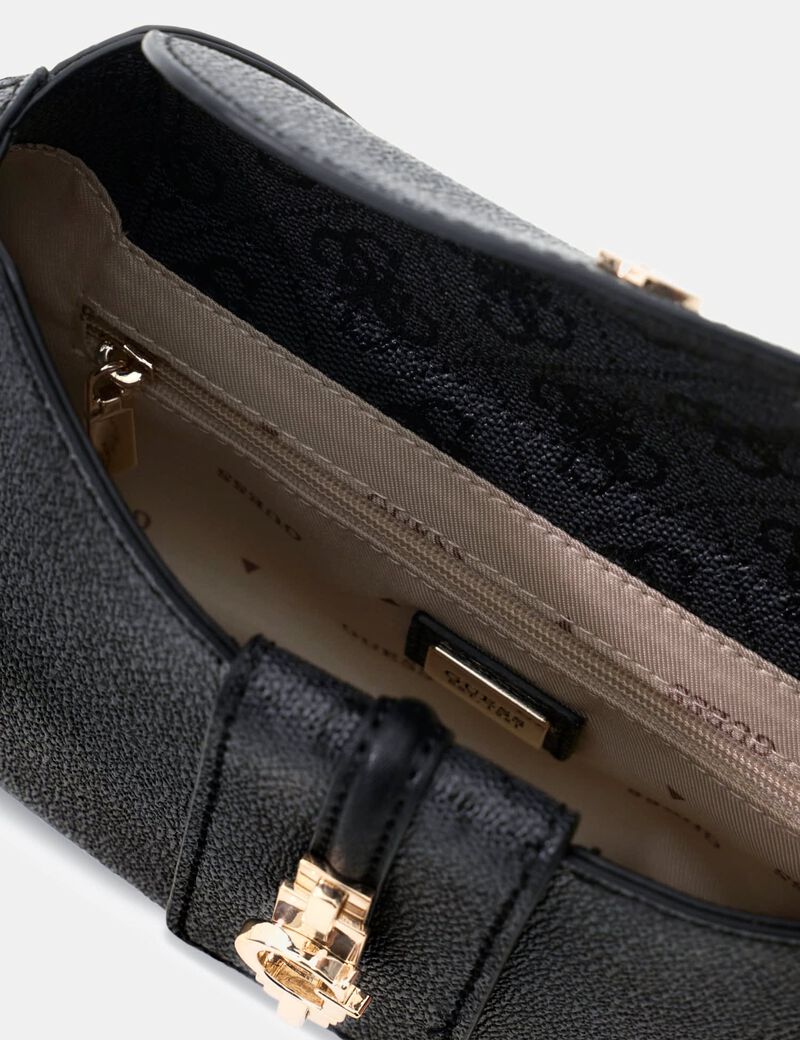 guess yvonne logo mini shoulder bag