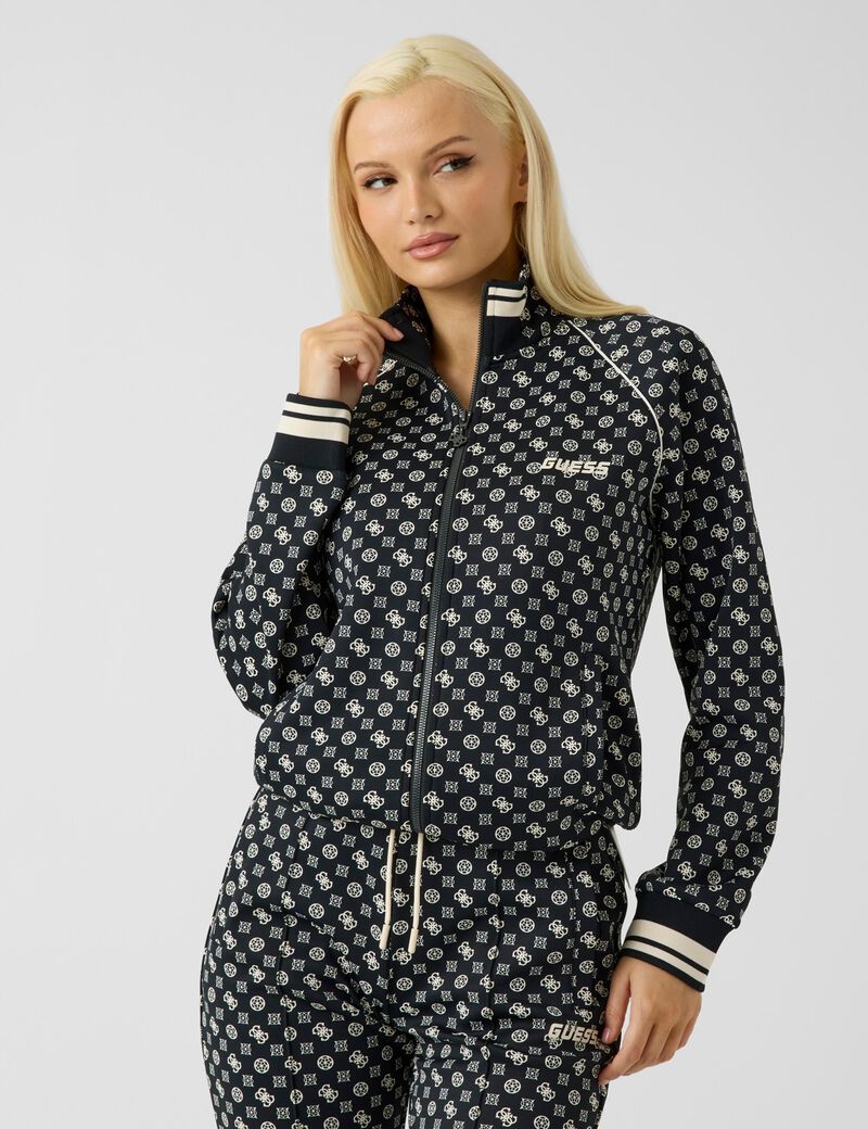 Full zip scuba sweatshirt
