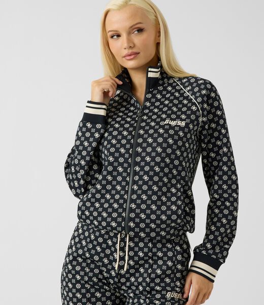 Full zip scuba sweatshirt