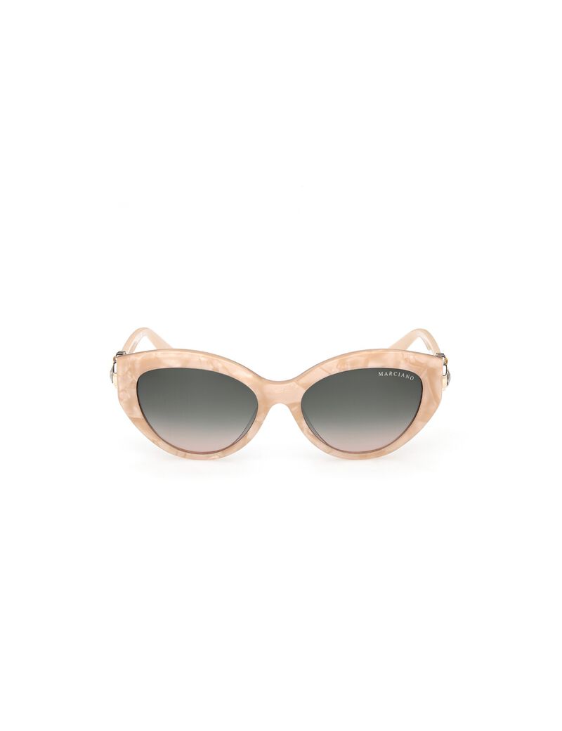 Cat-eye plastic sunglasses