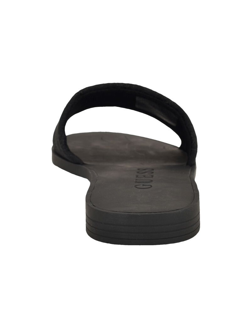 Elysone logo flat sandals