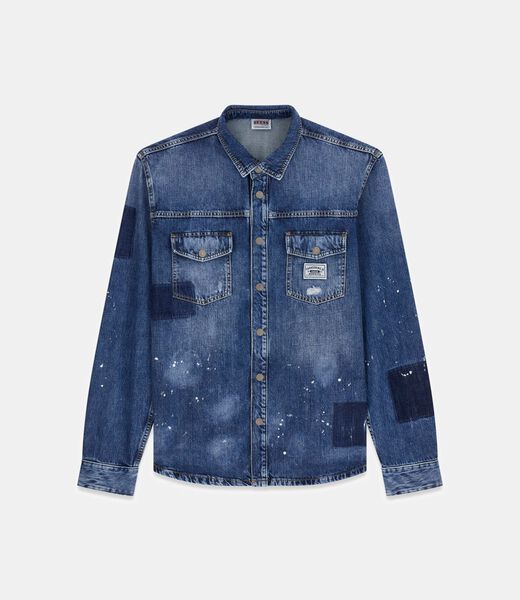 جاكيت جينز كبيرة الحجم