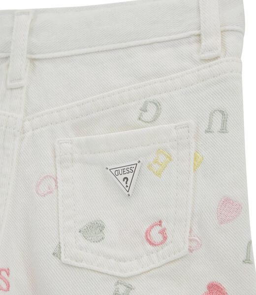 Embroidered shorts jeans