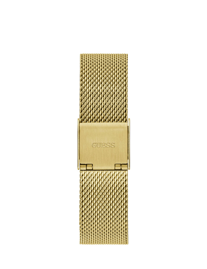 Gold Square Mesh Watch