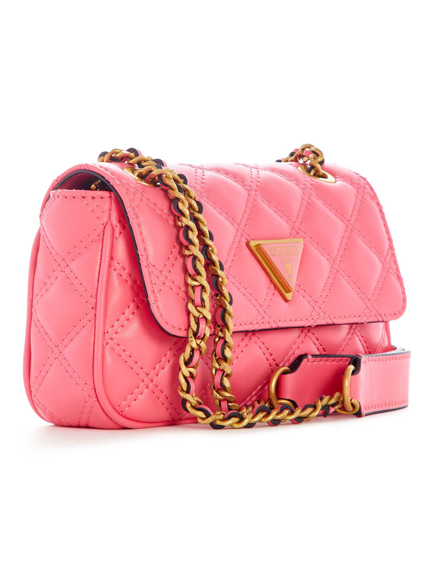 Guess pink quilted bag store