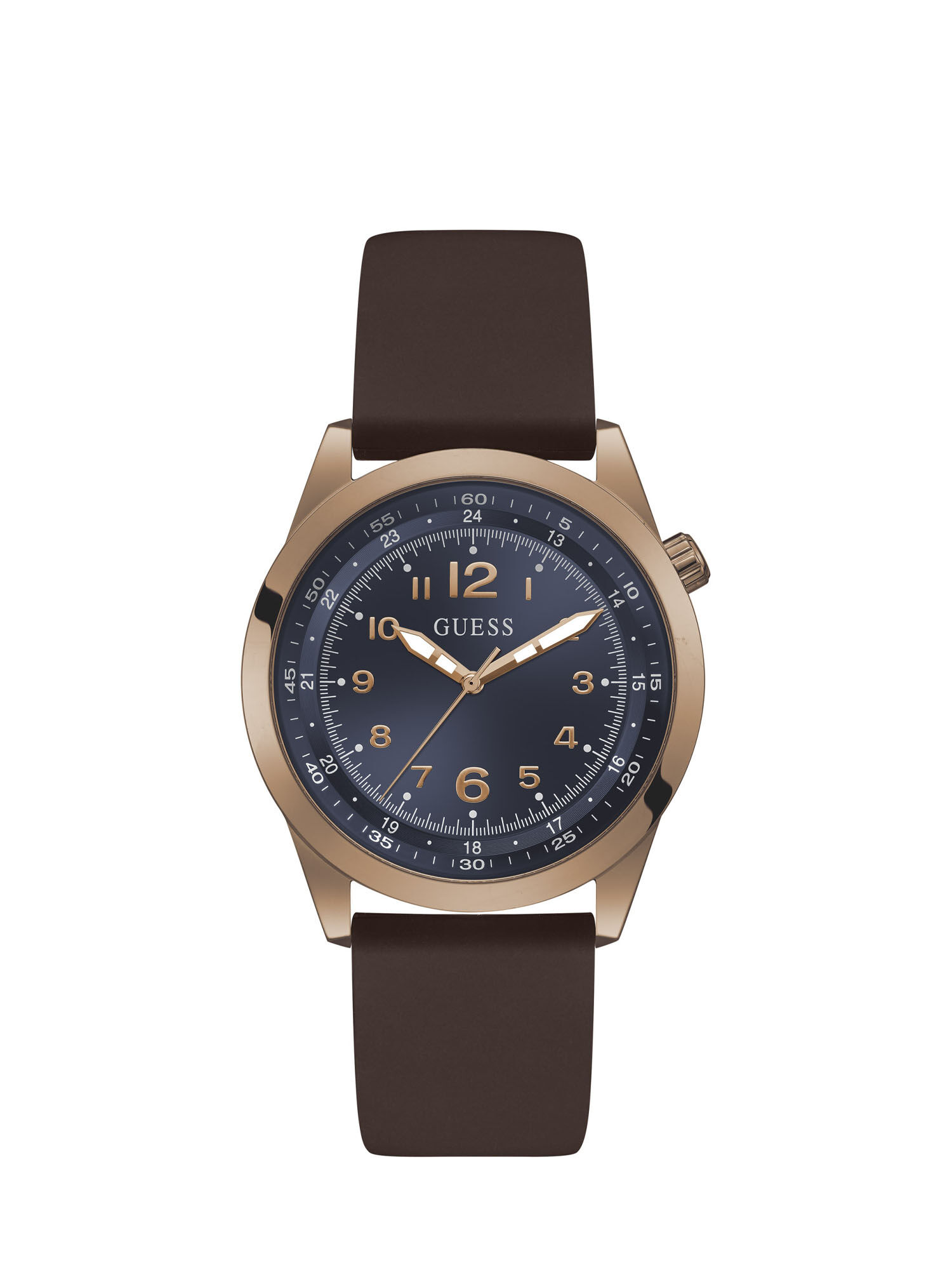Shop GUESS Online Rose Gold And Blue Analog Watch