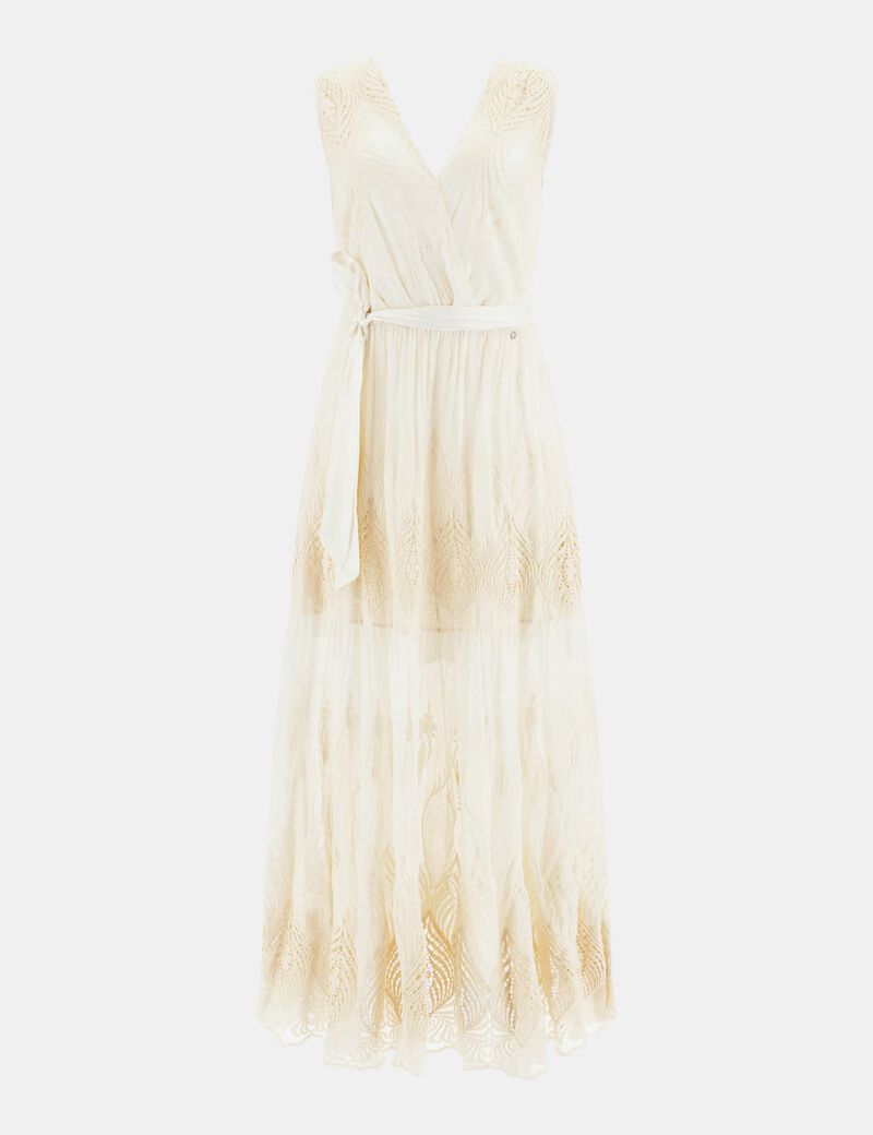 Silk Blend Long Dress