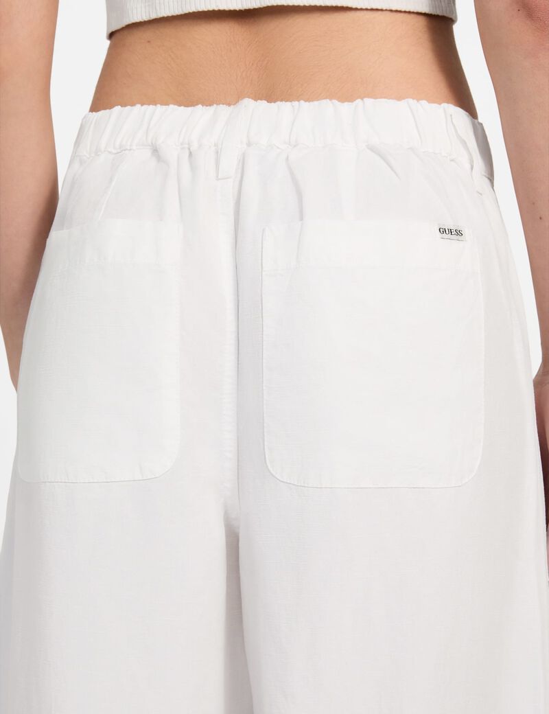 Wide leg linen pants