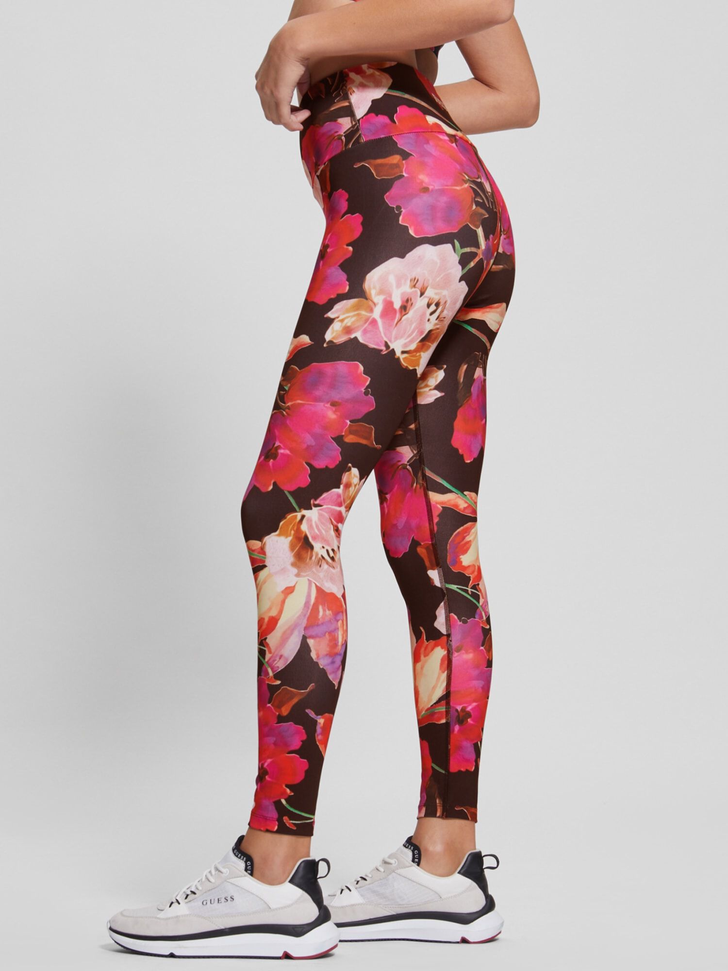 Floral outlet cotton leggings