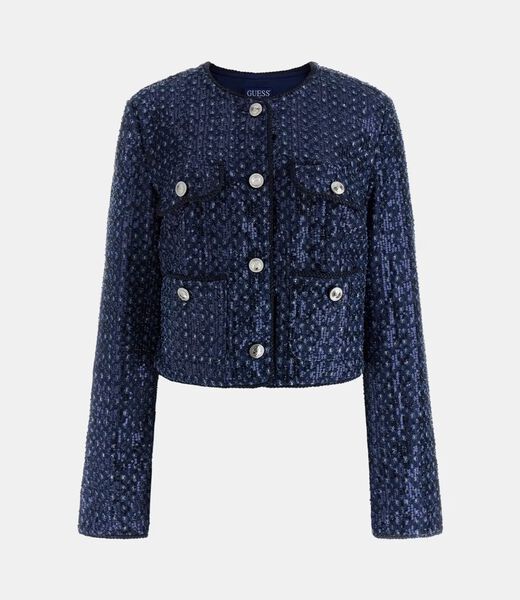 Sequin denim jacket