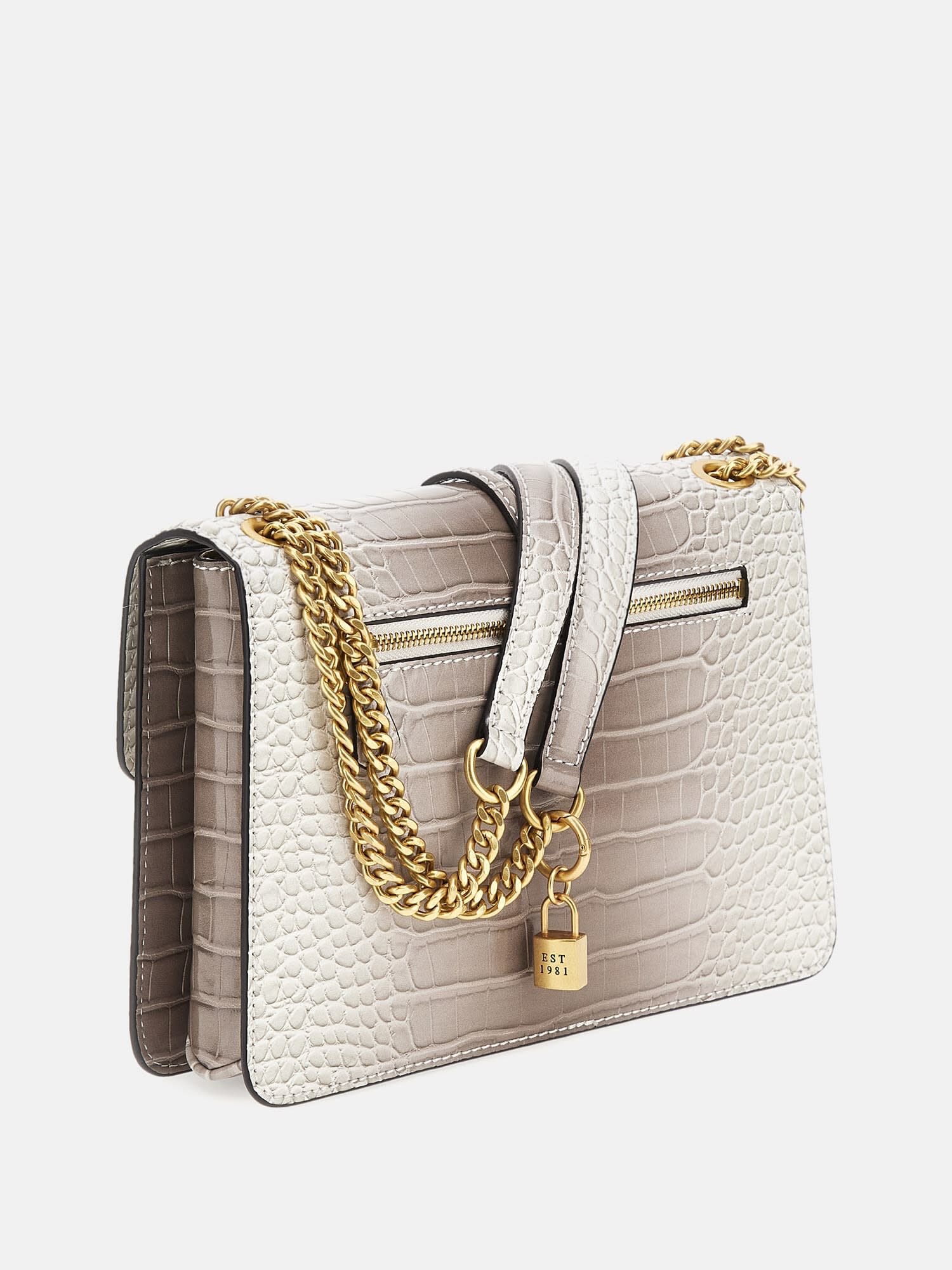 Croc print crossbody bag outlet