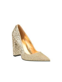 Block Heel Pointy Toe Pump