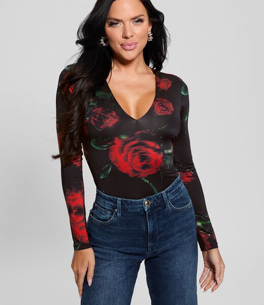 Floral print bodysuit