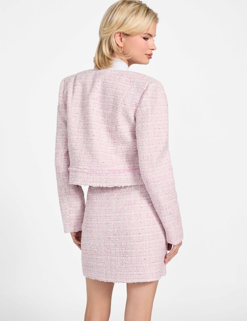 Wool-blend tweed jacket