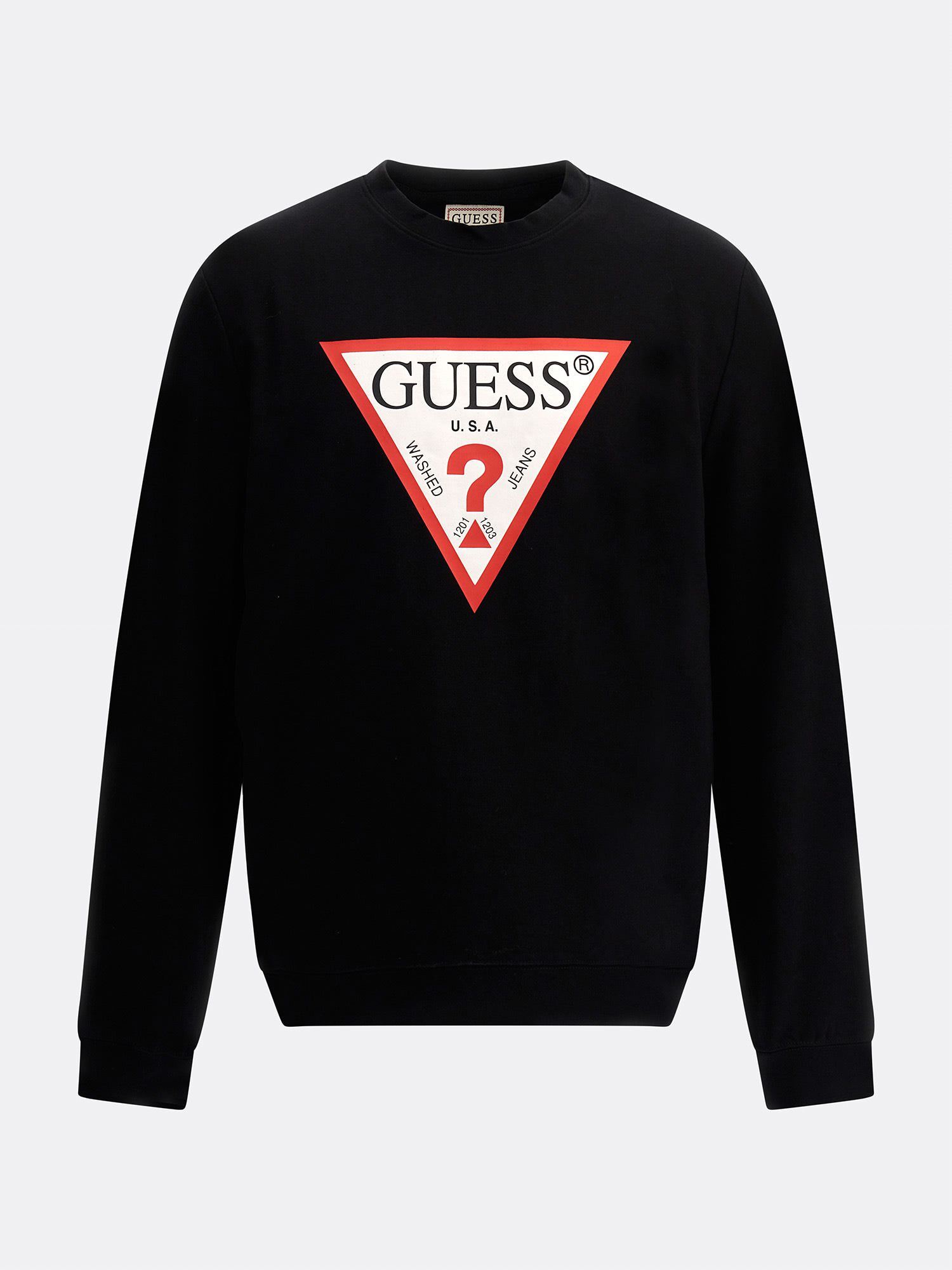 Shop GUESS Online Triangle Logo Sweatshirt