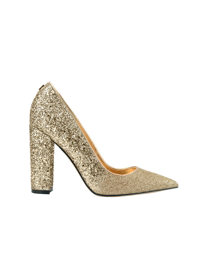 Block Heel Pointy Toe Pump