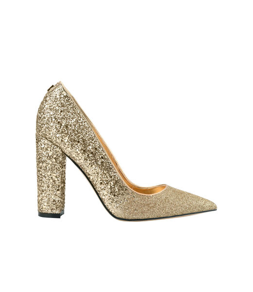 Block Heel Pointy Toe Pump